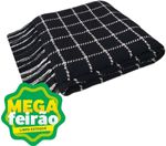 Manta Para Sofá Tecelagem Mello Lille Preta 120x180cm