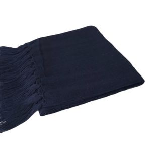 Manta Para Sofá Tecelagem Mello Naturale Azul Marinho 120x180cm