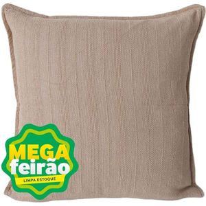 Almofada Tecelagem Mello Natural Cafe Com Leite 45x45cm