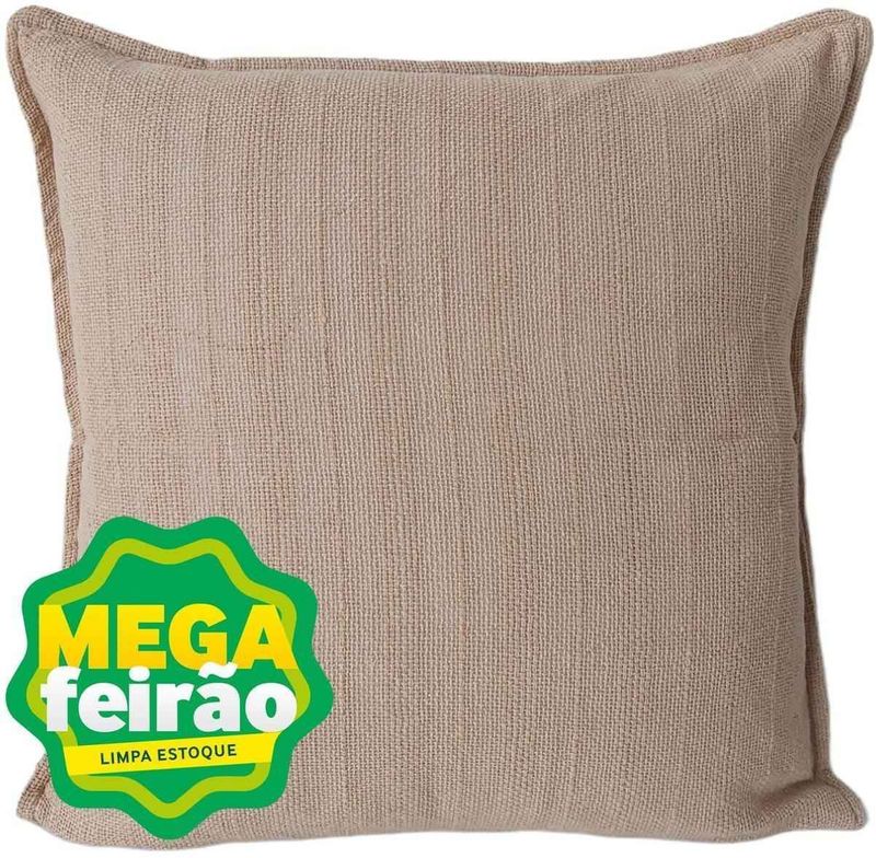 Almofada Tecelagem Mello Natural Cafe Com Leite 45x45cm