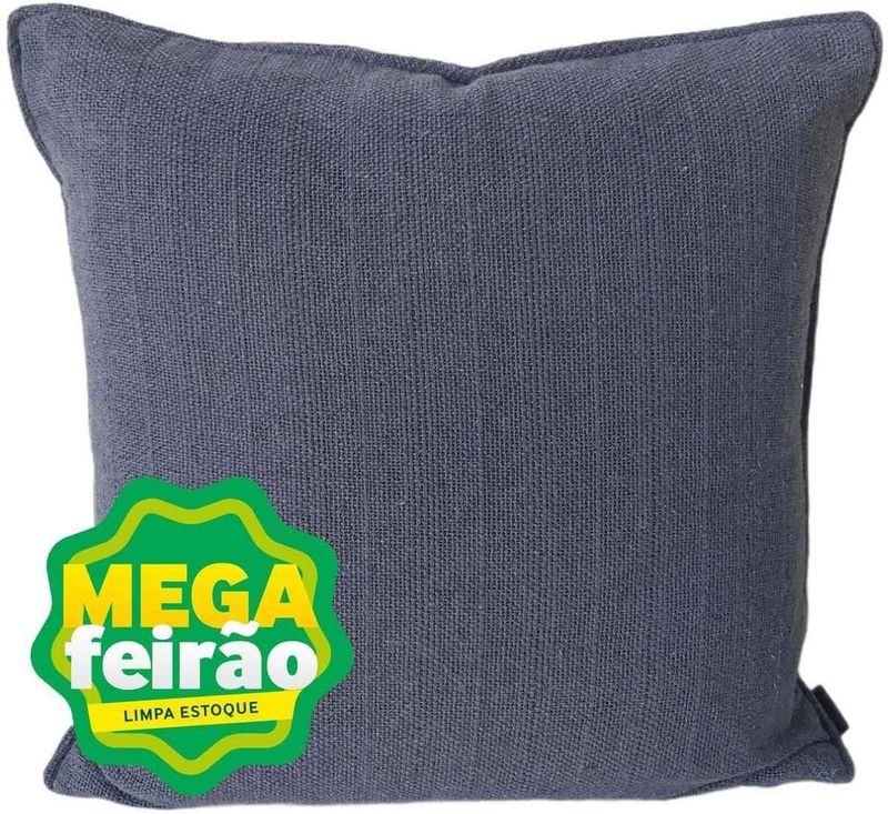 Almofada Tecelagem Mello Naturale Grafite 45x45cm