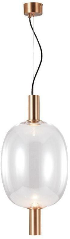 PENDENTE-CLEAR-CAPS-1-LAMPADA-GU10-ACO-VIDRO-E-PP-ORLUCE-OR1250-TRANSPARENTE-BRONZE-BIVOLT