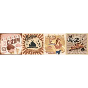 Faixa Decorativa Retangular Cerâmica Gabriella Fast Gvt05 8,5X35cm