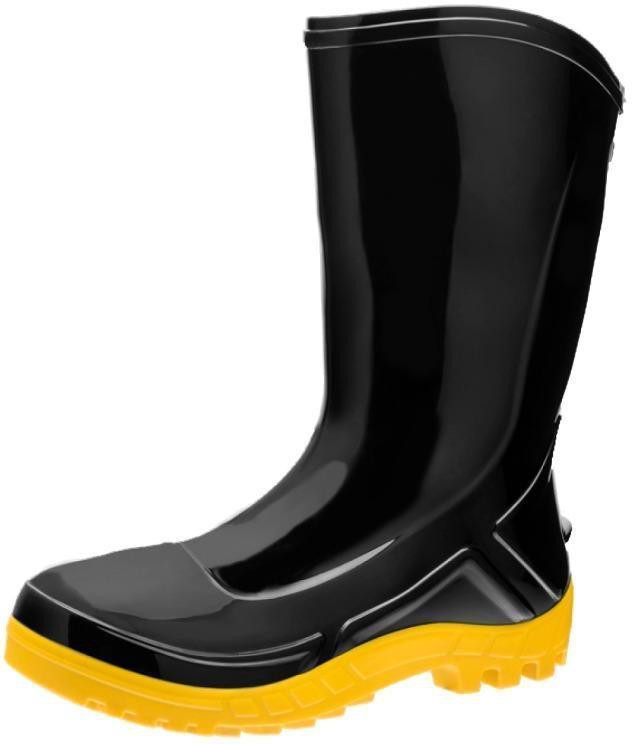 Bota-PVC-Marluvas-Vulcanizada-Preto-e-Amarelo-Tamanho-42