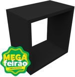 Nicho Decorativo Cubo MontFácil Color Preto 28,5x28,5x17,5cm