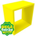 Nicho Decorativo Cubo MontFácil Color Amarelo 28,5x28,5x17,5cm