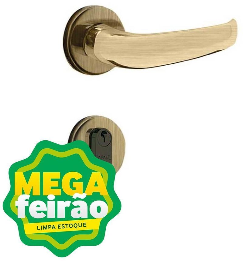 Fechadura Papaiz Yale 3400 R61 MZ920 Oxidado