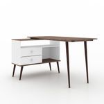 Mesa-Para-Escritorio-em-L-Retro-com-2-Movel-Bento-Gavetas-Branco-e-Rustico-136x78x95cm