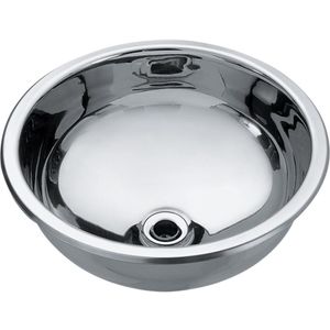 LAVABO BELTA REDONDA ALTO BRILHO 30x11cm FURO1,1/4