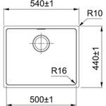 CUBA-FRANKE-LINEA-50-FEX-110-50-50X40CM