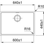 CUBA-FRANKE-LINEA-60-FEX-110-60-60X40CM