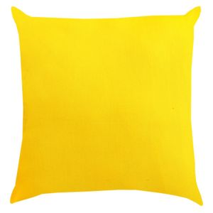 Capa de Almofada Proxima Algodão Liso Amarelo 45X45cm