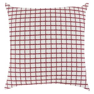 Capa de Almofada Proxima Jacard Prada Quadriculado Vermelho 43X43cm
