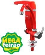 TORNEIRA-PIA-COZINHA-DE-MESA-COM-FILTRO-ACQUABIOS-PREMIUM-BANCADAS-VERMELHO-E-CROMADO