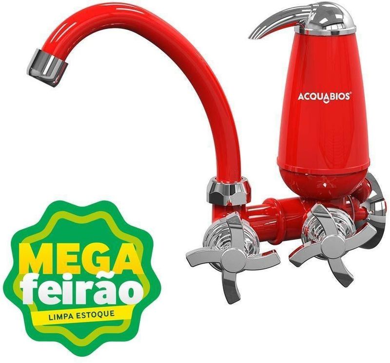 Torneira-Pia-Cozinha-de-Parede-com-Filtro-Acquabios-Quadriseta-1-4-Volta-Bica-Alta-Movel-Vermelho