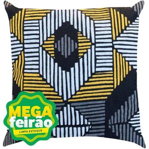 Capa de Almofada Proxima Summer Ikat Amarelo 43X43cm