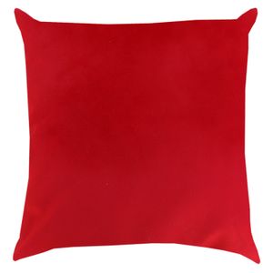 Capa de Almofada Proxima Veludo Liso Vermelho 43X43cm