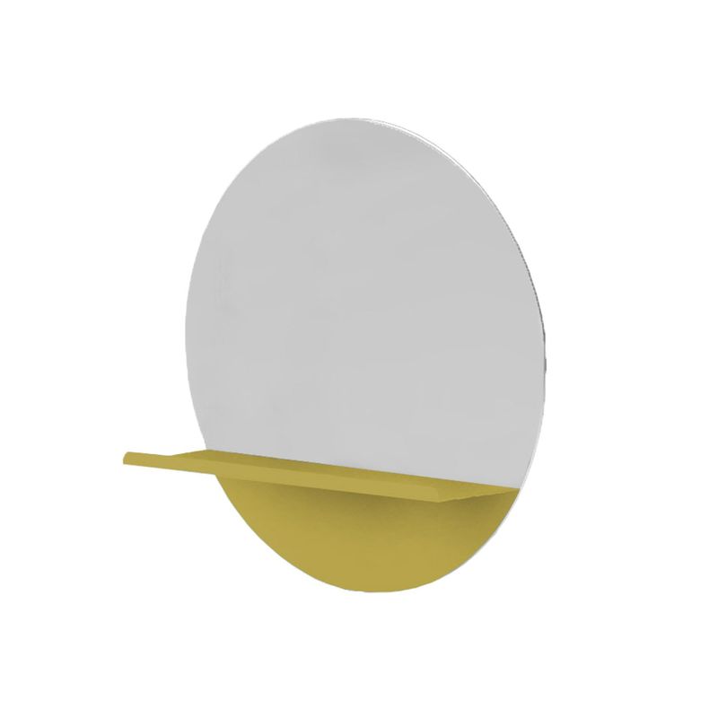 ESPELHO-FUNCIONAL-E2G-DESIGN-PRATIC-AMARELO-REDONDO-50CM