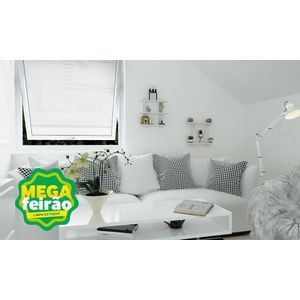 Prateleira Decorativa Estrado Muve 2 Prateleiras Branco 45x35cm