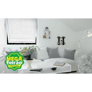 Prateleira Decorativa Estrado Muve 2 Prateleiras Preto 45x35cm
