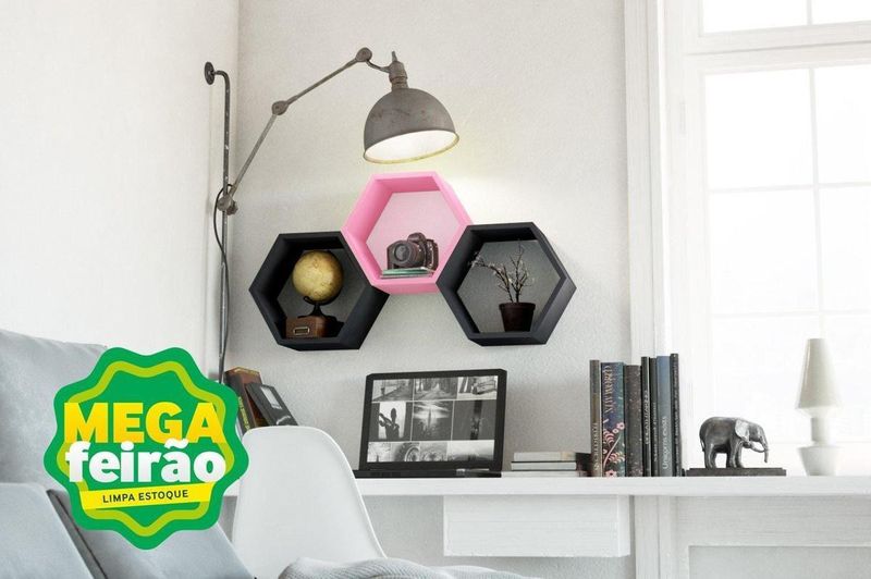 Nicho-Decorativo-Colmeia-Fit-Muve-MDF-Preto-37x32x14cm