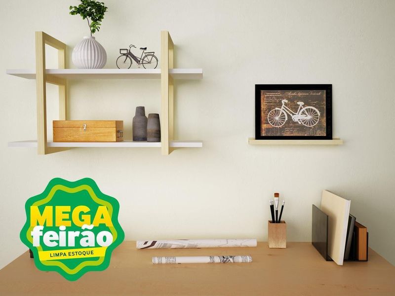 Prateleira-Decorativa-Dupla-Muve-MDF-Branca-com-Pinus-65x40cm