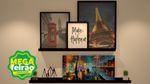 Prateleira-Decorativa-Porta-Quadro-Muve-MDF-Preto-90x9cm