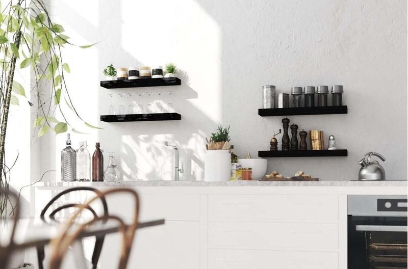 Prateleira-Decorativa-Bandeja-Muve-MDF-Preta-90x15cm