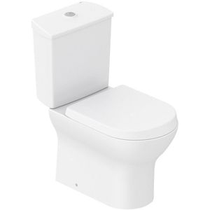 Vaso Sanitário com Caixa Acoplada Roca Nexo com Assento e Acessórios Acionamento Duplo Blanco Matte 3/6 Litros