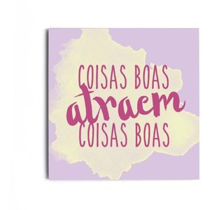 Placa Decorativa Coisas Boas MDF 6mm