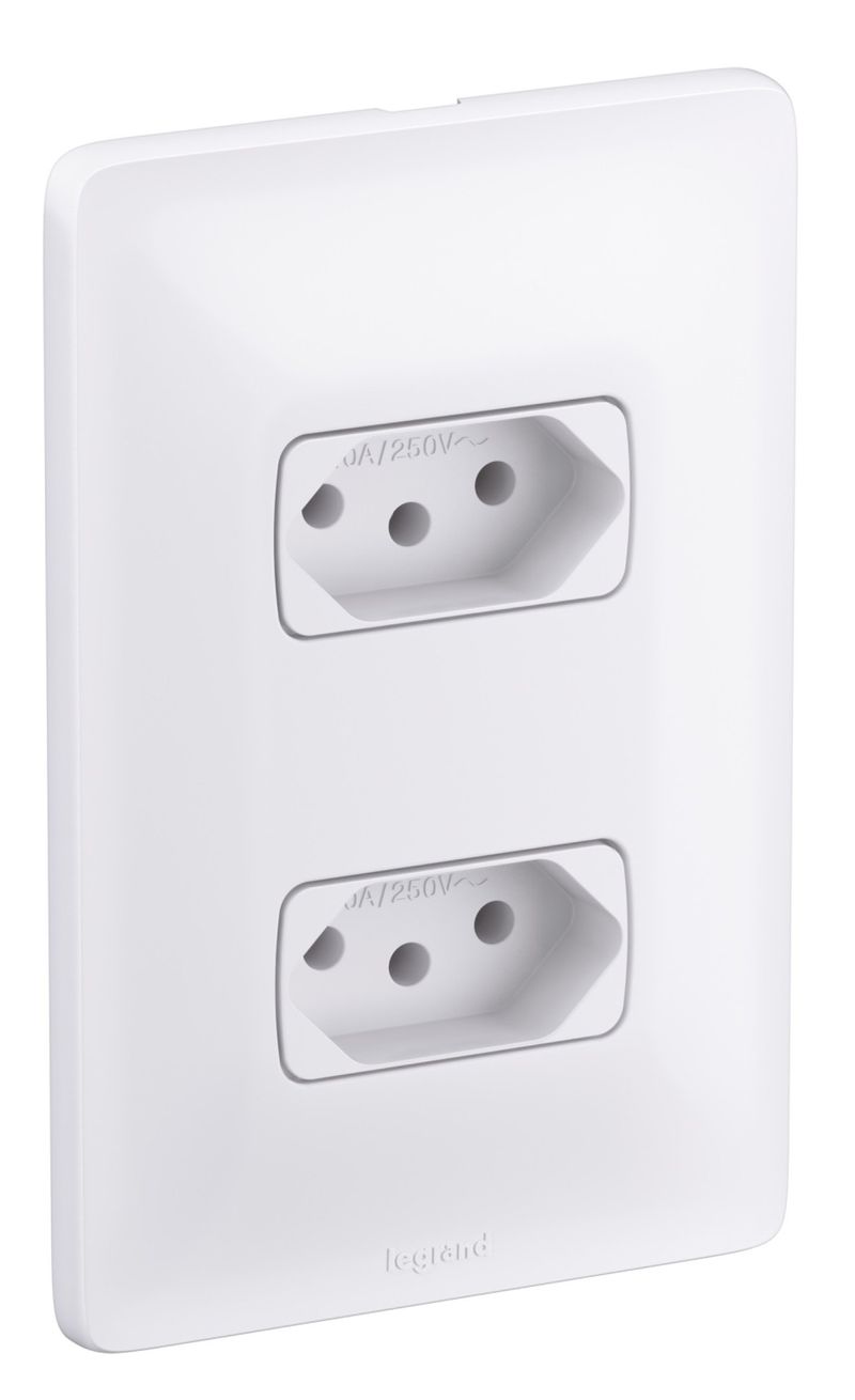 TOMADA-DUPLA-2P-T-PB-ZEFFIA-LEGRAND-680111-4X2-10A-BRANCO