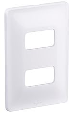 PLACA-2-POSTOS-SEPARADOS-NEL-COM-SUPORTE-ZEFFIA-LEGRAND-680182-4X2-BRANCO