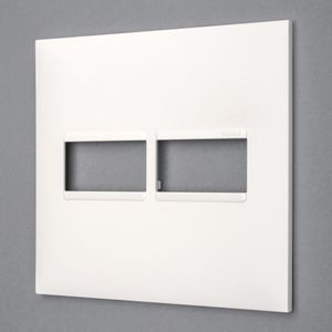 Placa 1+1 Postos Pial Plus+ Legrand 4x4 Branco