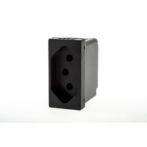 Módulo Tomada 2 Polos e 1 Tomada Pial Plus+ Legrand 10A 250V Preto