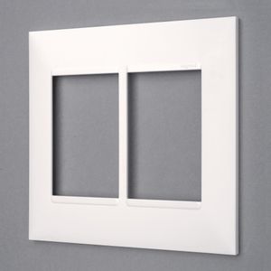 Placa 3+3 Postos Pial Plus+ Legrand 4x4 Branco