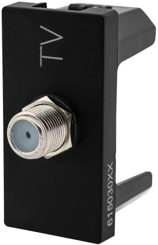 Modulo-Tomada-Para-Antena-TV-Pial-Plus--Legrand-Preto