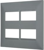 Placa-2-2-Postos-Separados-Pial-Plus--Legrand-4x4-Cinza