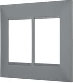 Placa-3-3-Postos-Pial-Plus--Legrand-4x4-Cinza