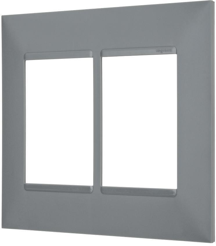 Placa-3-3-Postos-Pial-Plus--Legrand-4x4-Cinza
