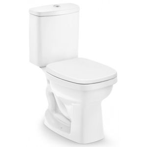 Vaso Sanitário com Caixa Acoplada Incepa/Roca Art Ecoflush com Acessórios Acionamento Duplo Branco 3/6 Litros