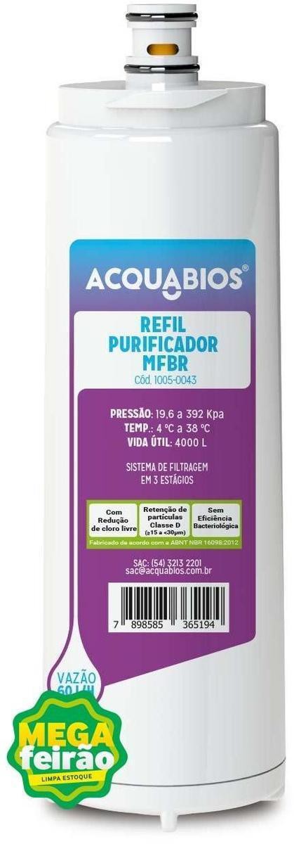 Refil-Filtro-de-Agua-Para-Torneira-Acquabios-MF-Branco