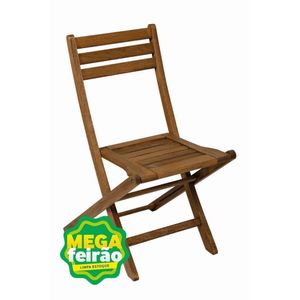 Cadeira Para Área Externa Dobrável Sem Braços Eucalipto Butzke Stain Nogueira