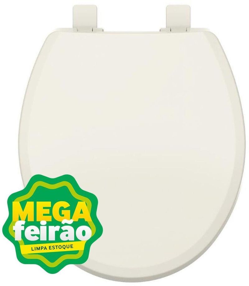 Assento-Sanitario-Tupan-Convencional-Polipropileno-Biscuit-Fechamento-Suave