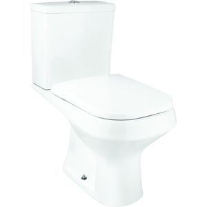 Vaso Sanitário com Caixa Acoplada Lorenzetti Like Ecoflush com Acessórios Acionamento Duplo Branco 3/6 Litros