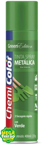 Tinta-Spray-Metalica-Chemicolor-Verde-400ml