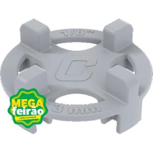 Espaçador / Separador de Piso Cortag Duplo Tipo Cruzeta 3,0x6,0mm 1/8" x 1/4"