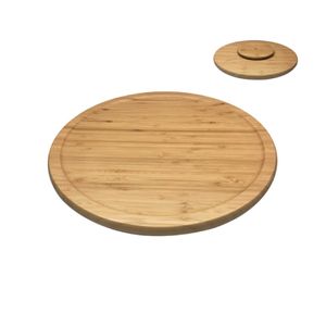 Tábua de Madeira Bambu com Base Giratoria Oikos
