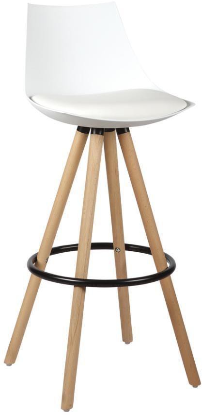 Banqueta Lorena Rivatti Branco 41x99,5x41,5cm