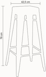 Banqueta-Iron-Alta-Rivatti-Aco-Verde-425x76x425cm