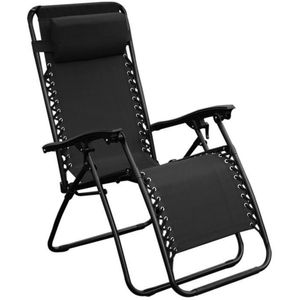 Cadeira Para Área Externa Outdoor Equilibrium Rivatti Preto 64x108x110cm